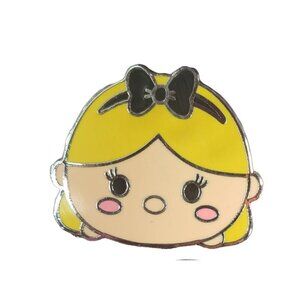Alice Wonderland Disney Trading Pin Hair Bow Tsum Tsum Lapel Pin Brooch Badge